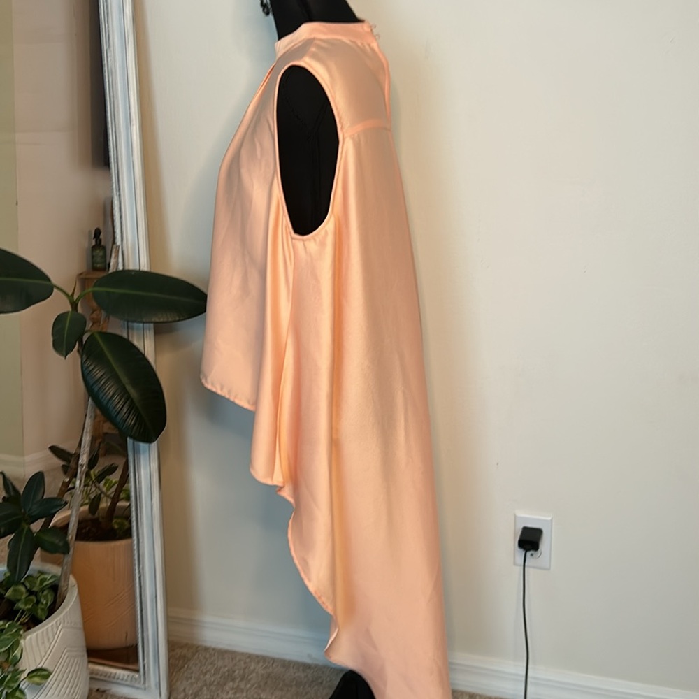 STRUT and BOLT  Peach Sleeveless High-Low TOP